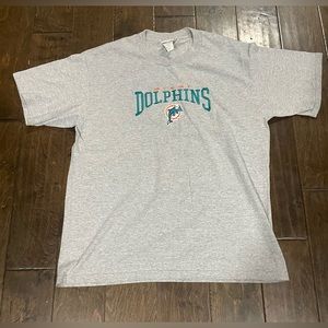 Vintage Miami Dolphins Embroidered shirt Sz L